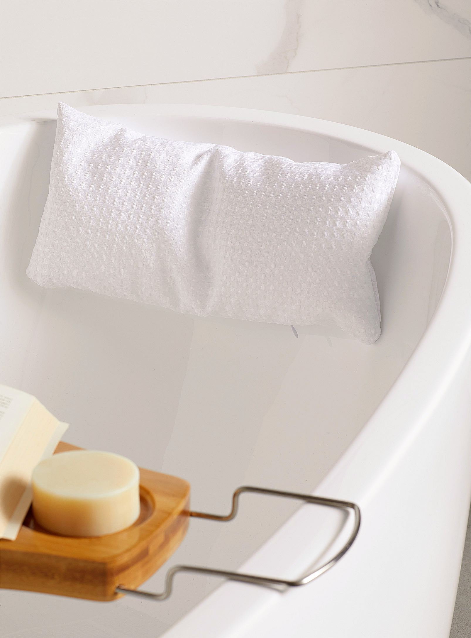 Simons Maison Comfy Beanbag Bath Pillow 20 X 40 Cm In White