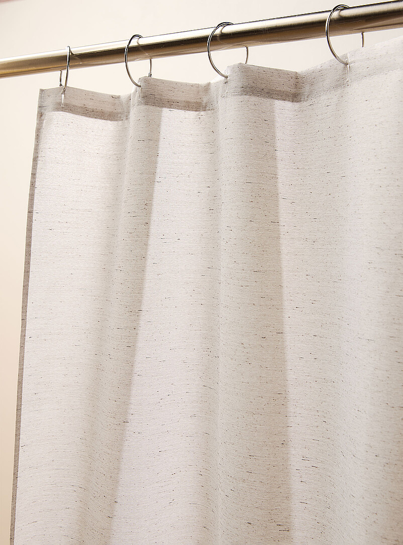 Heather grey shower curtain product image 2