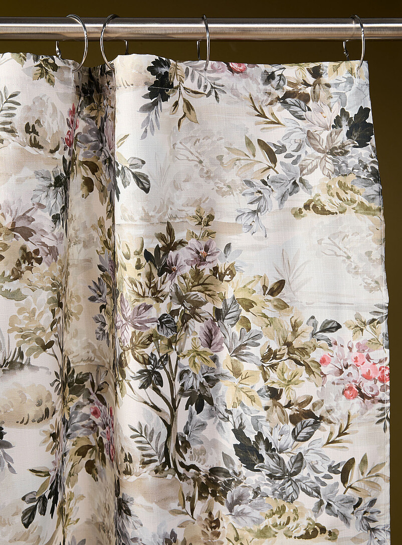 Camouflage flowers shower curtain product image 2
