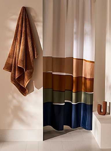 Modern Palette Shower Curtain Simons, Waffle Weave Shower Curtain Canada