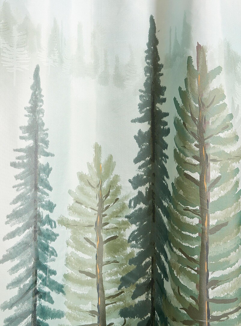 Evergreens shower curtain product image 2