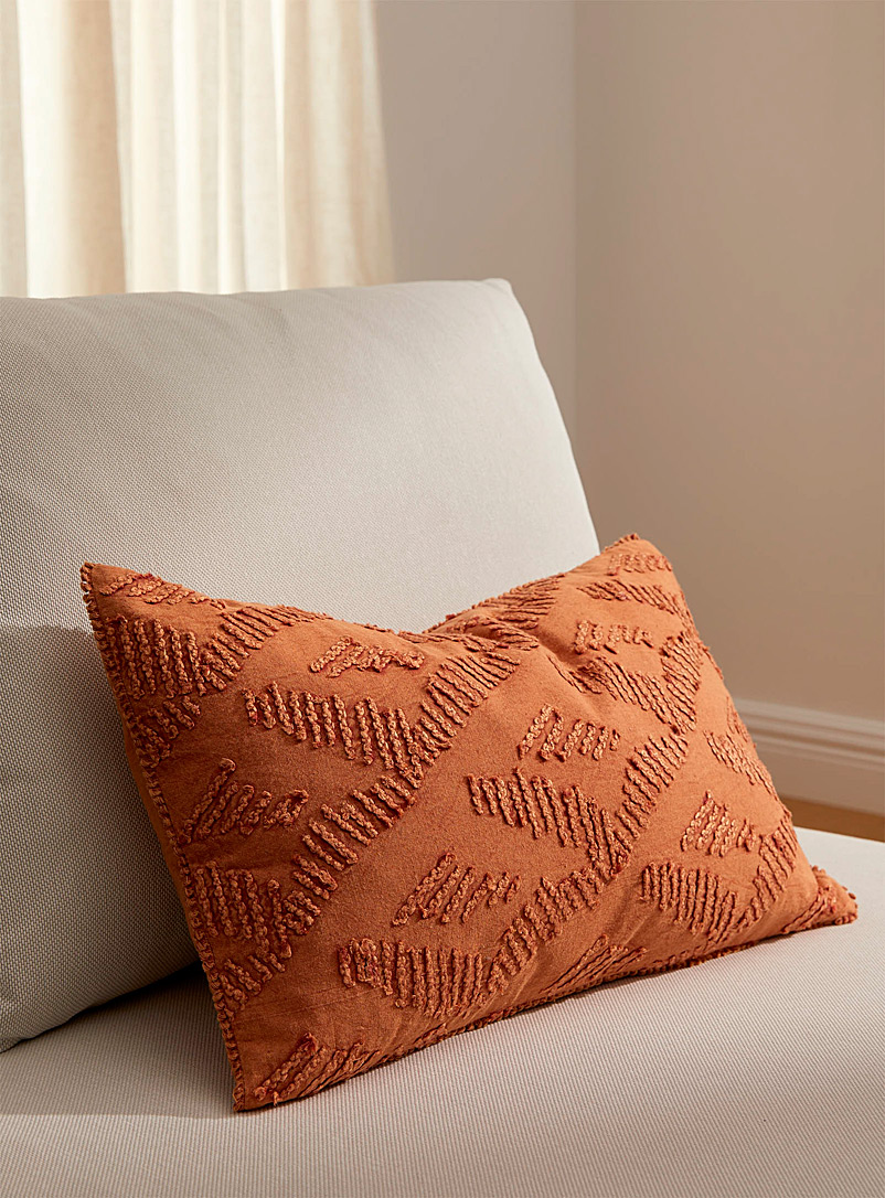 Kas Australia Dark Orange Exotic spice cushion 35 x 60 cm