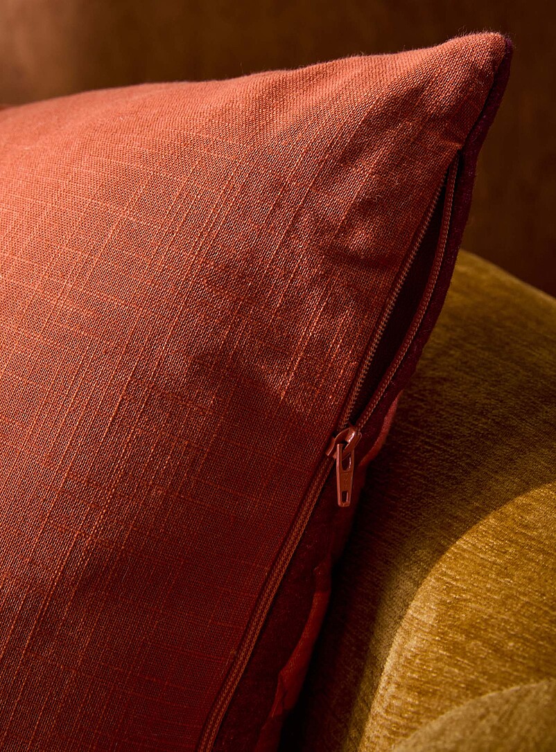 Kas Australia: Le coussin d&eacute;houssable rayures et losanges Jester 50 x 50 cm Rose