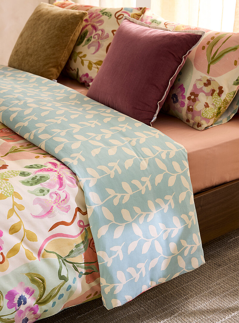 Kas Australia Assorted Les Fleurs gentle blooms duvet cover set