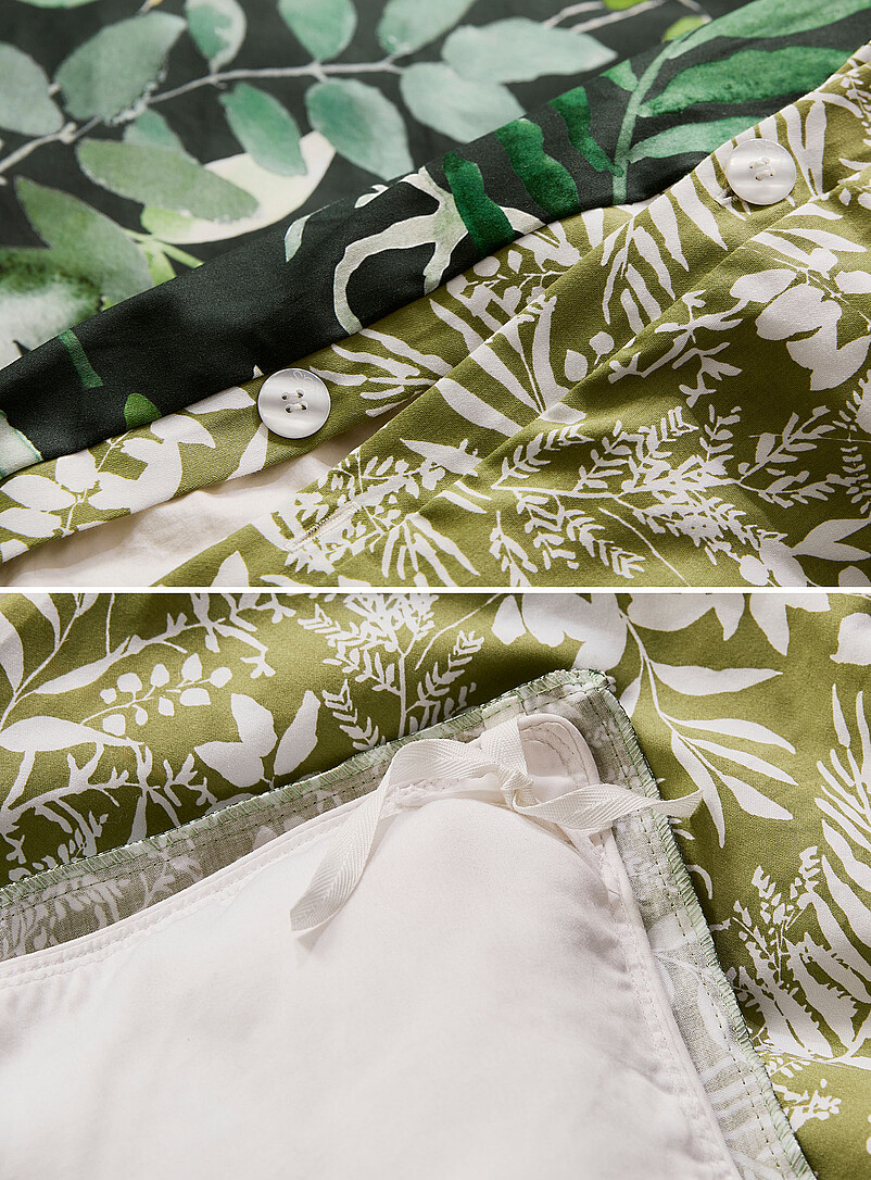 Kas Australia Green Woodland lush foliage duvet cover set