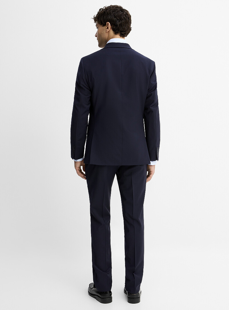 Calvin Klein Indigo/Dark Blue Morgan stretch suit <b>Slim fit</b> for men