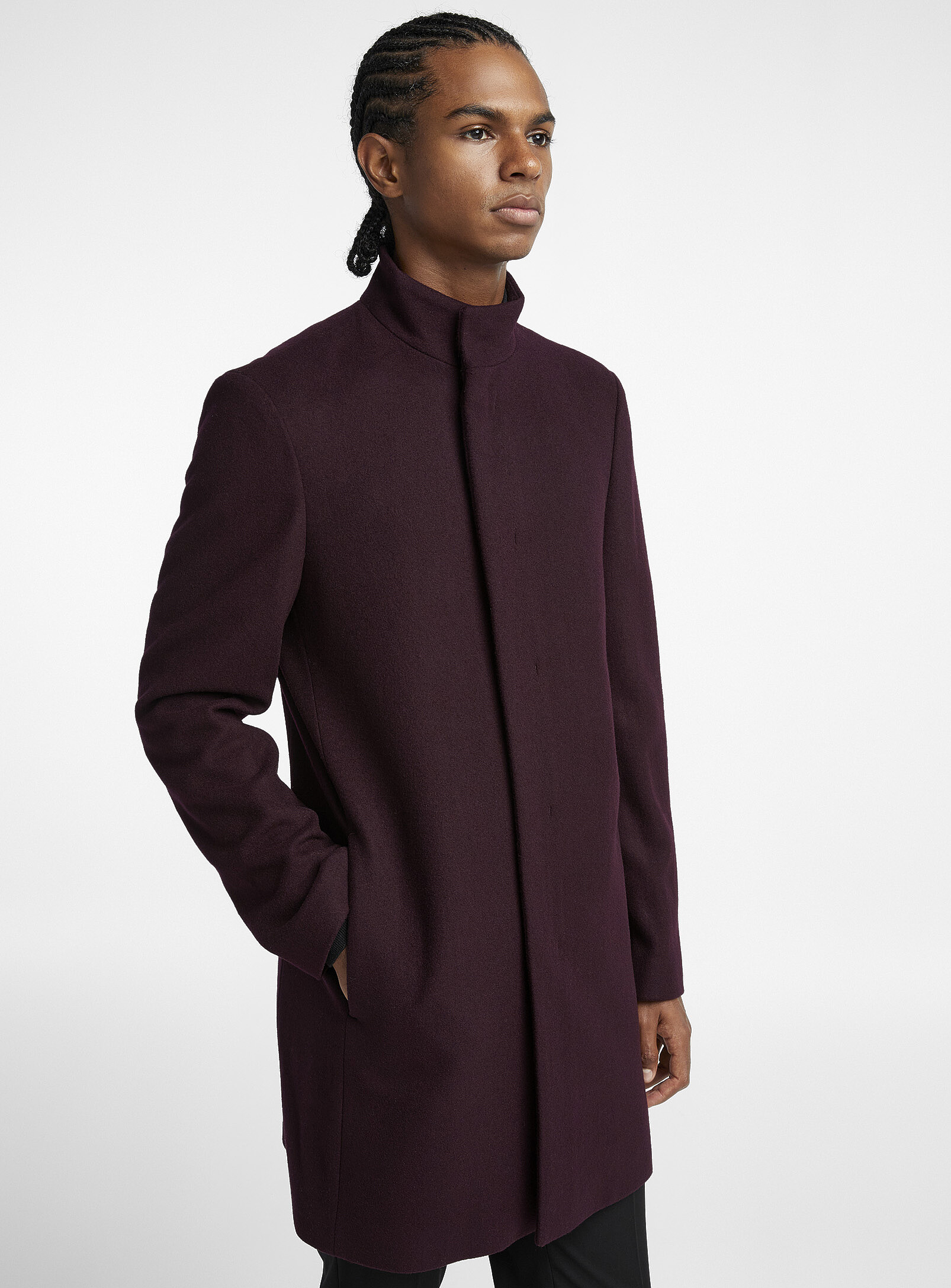ASYMMETRY STAND COLLAR COAT アメリヴィンテージ 新品】AMERI UND 