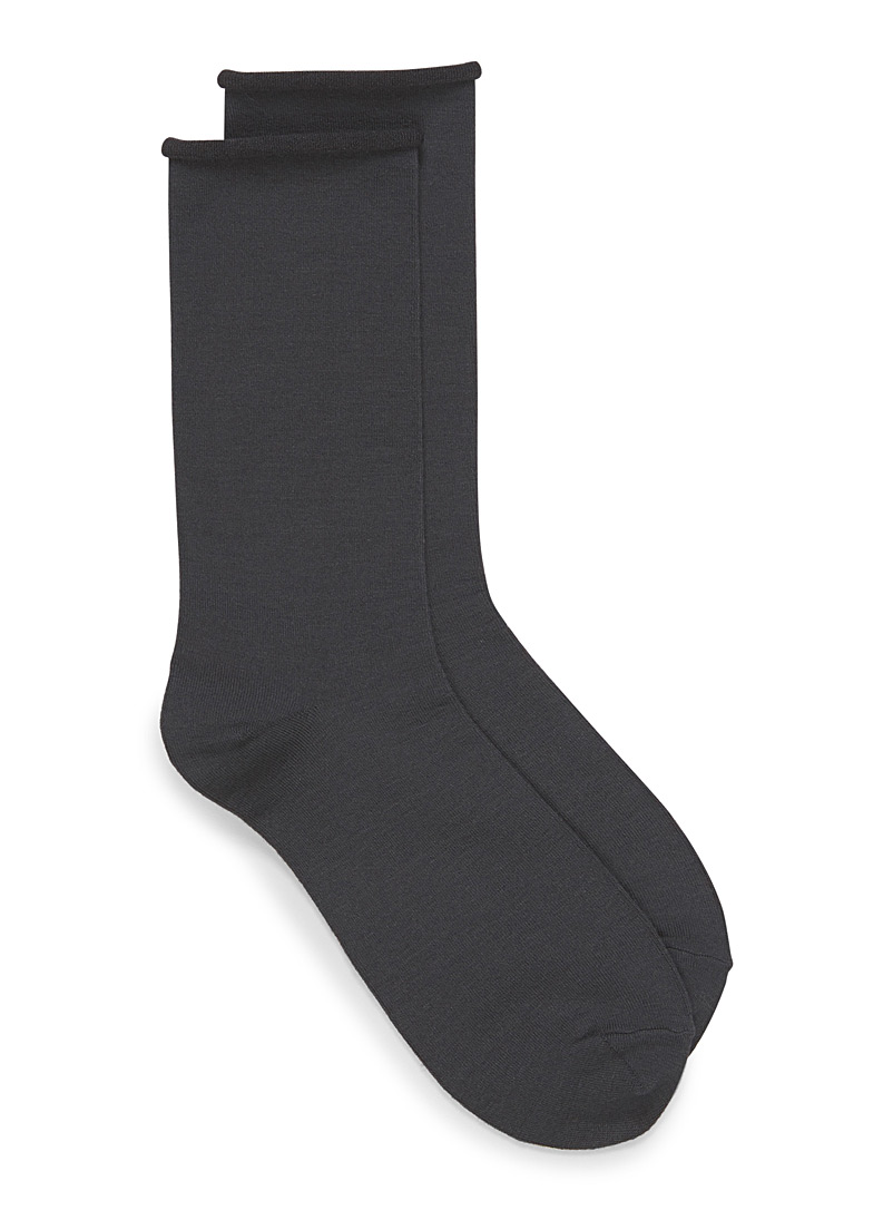 Simons Grey Essential bamboo rayon socks for women