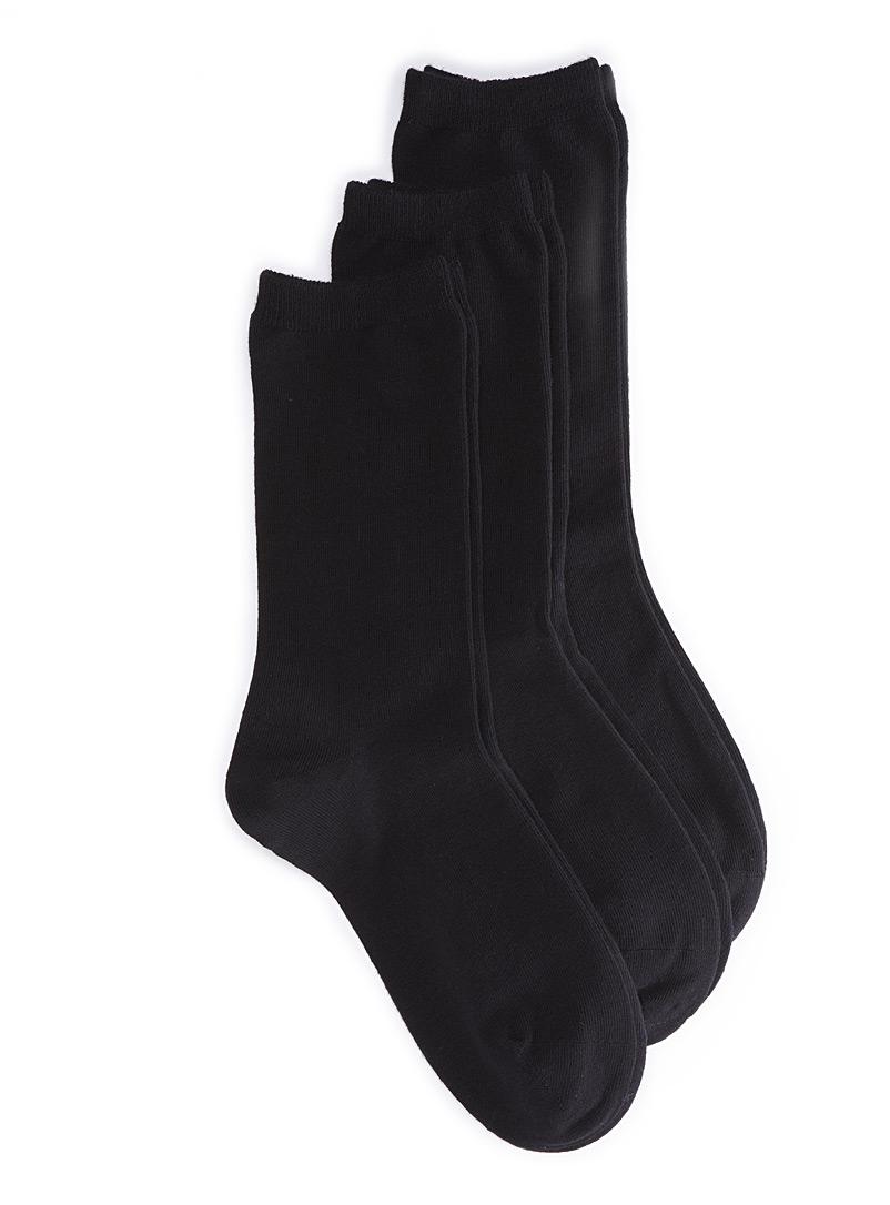 Simons Black Classic socks Set of 3 for women