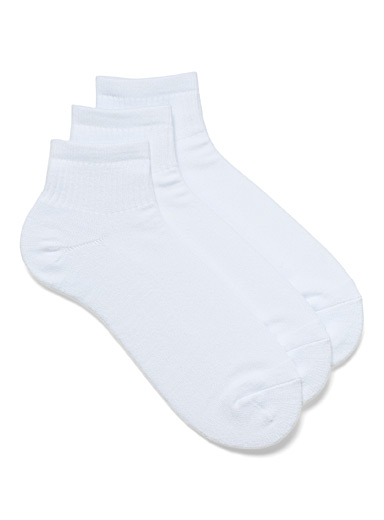 Les chaussettes cheville extensibles unies Emballage de 3
