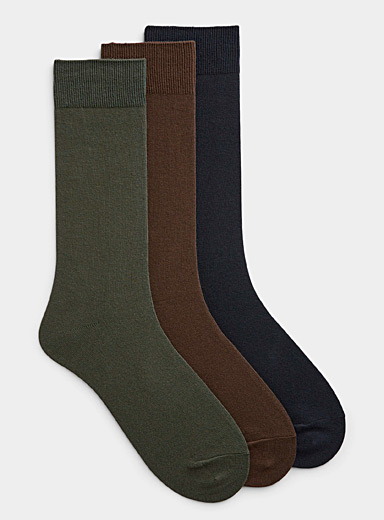 Solid stretch socks 3-pack
