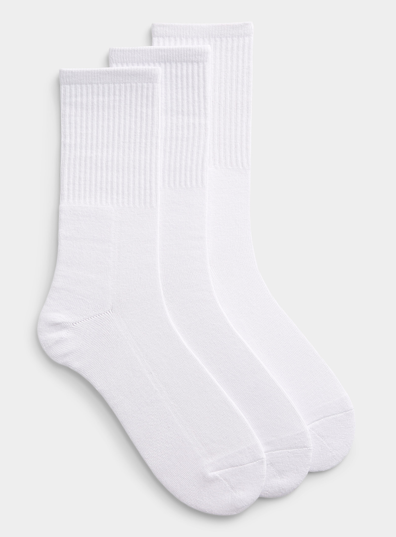 Le 31 Organic Cotton Socks 3-pack In White