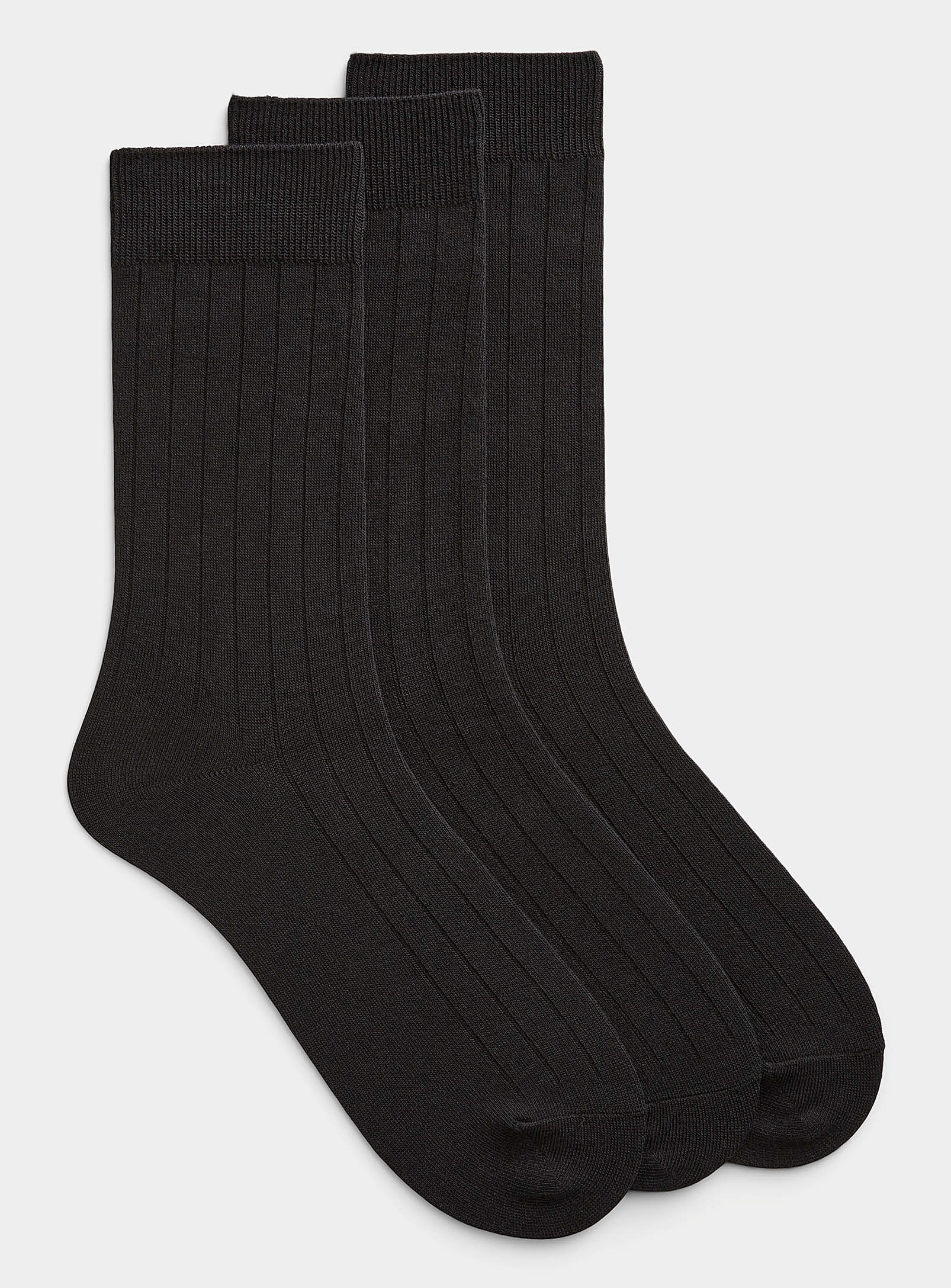 Le 31 Cotton Dress Sock 3-pack In Black