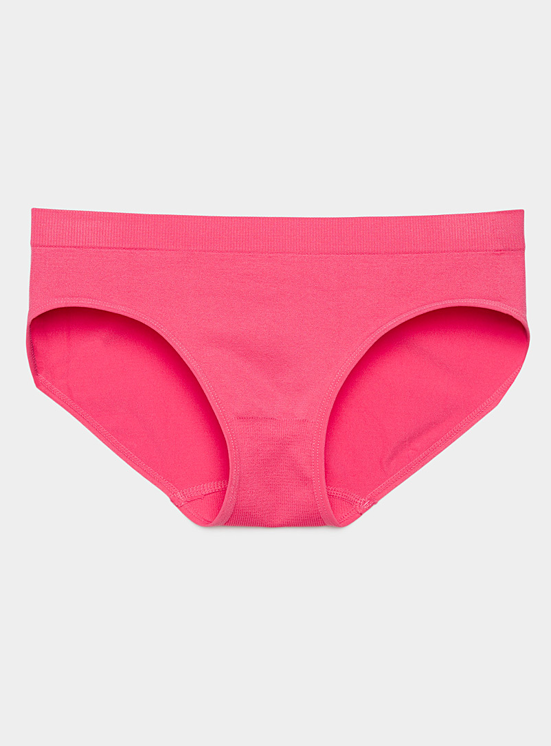 Miiyu Medium Pink Discreet microfibre bikini panty for women