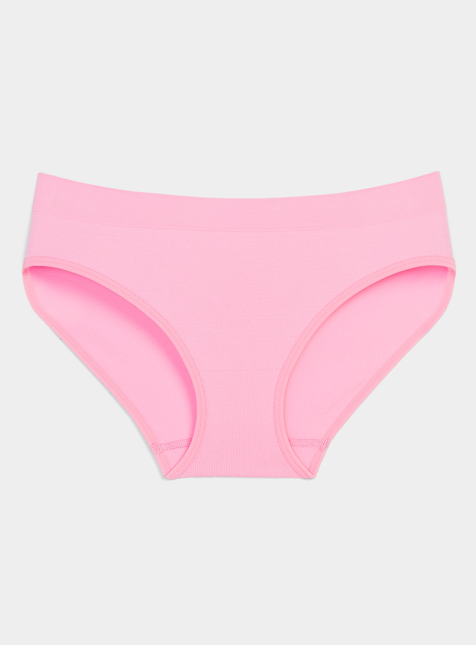 Miiyu Monochrome Stretch Bikini Panty In Pink