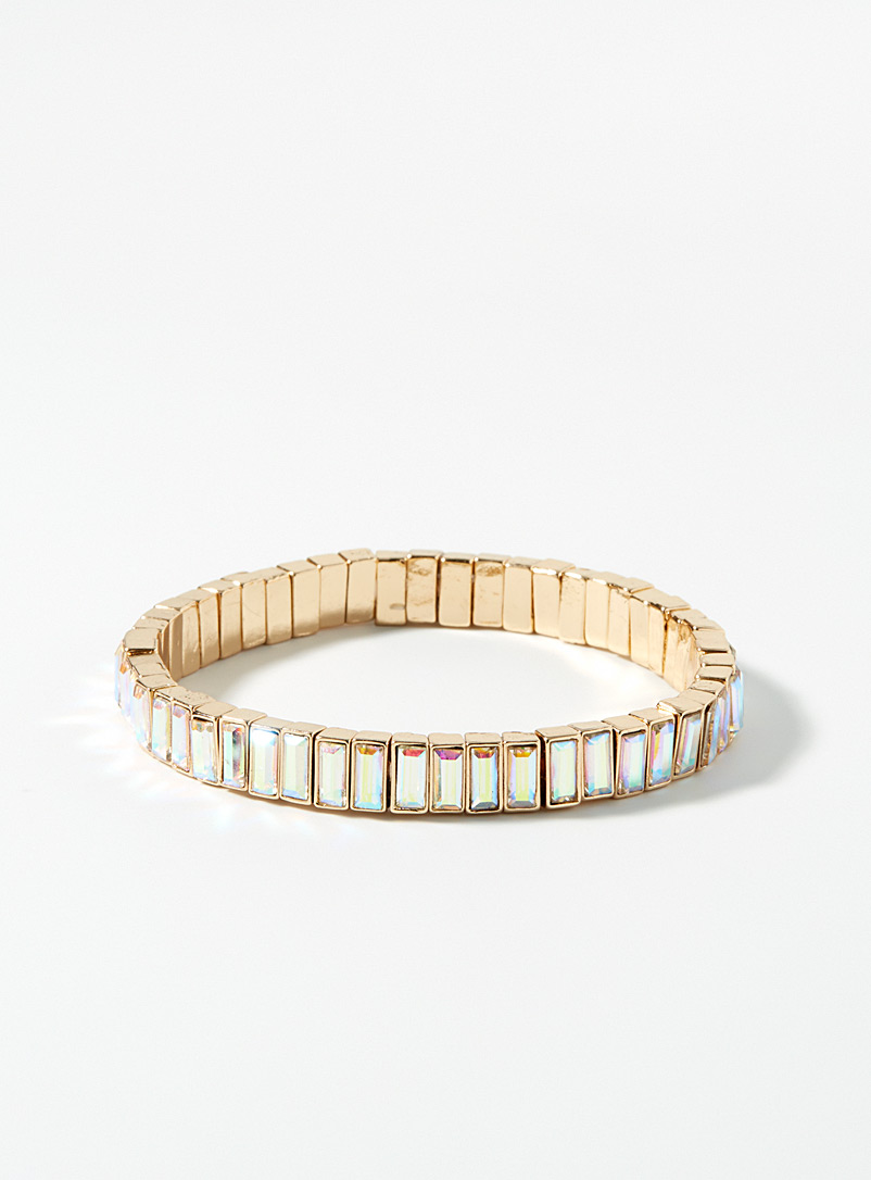 Simons Assorted Faceted crystal tennis bracelet for women
