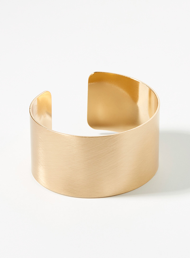 Simons Assorted Large metallic cuff bracelet for women