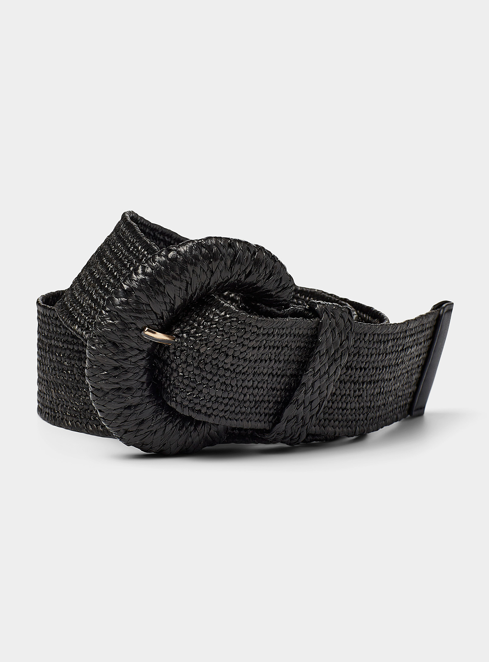 Simons - Women's Wide braided straw-like belt