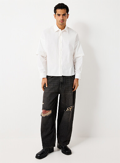 Ripped-knee jean <b>Loose fit</b>