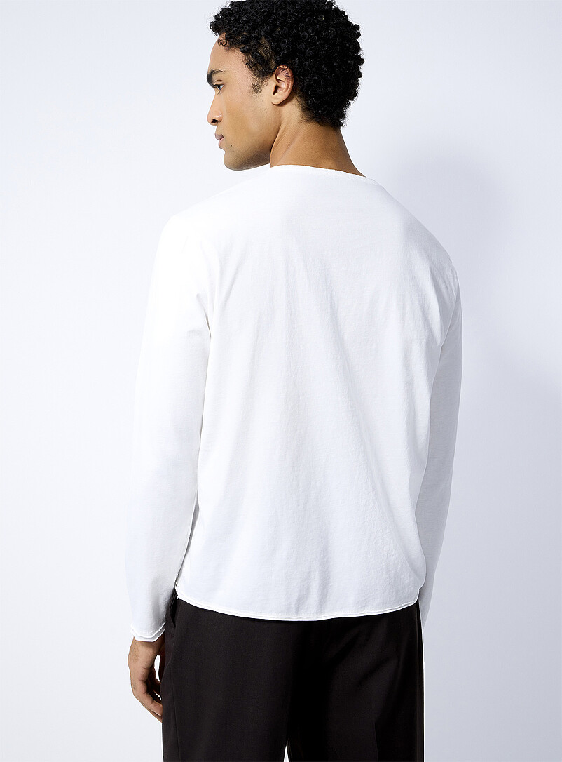 Cut-off Henley T-shirt | Imperial | Shop Men's Long Sleeve T