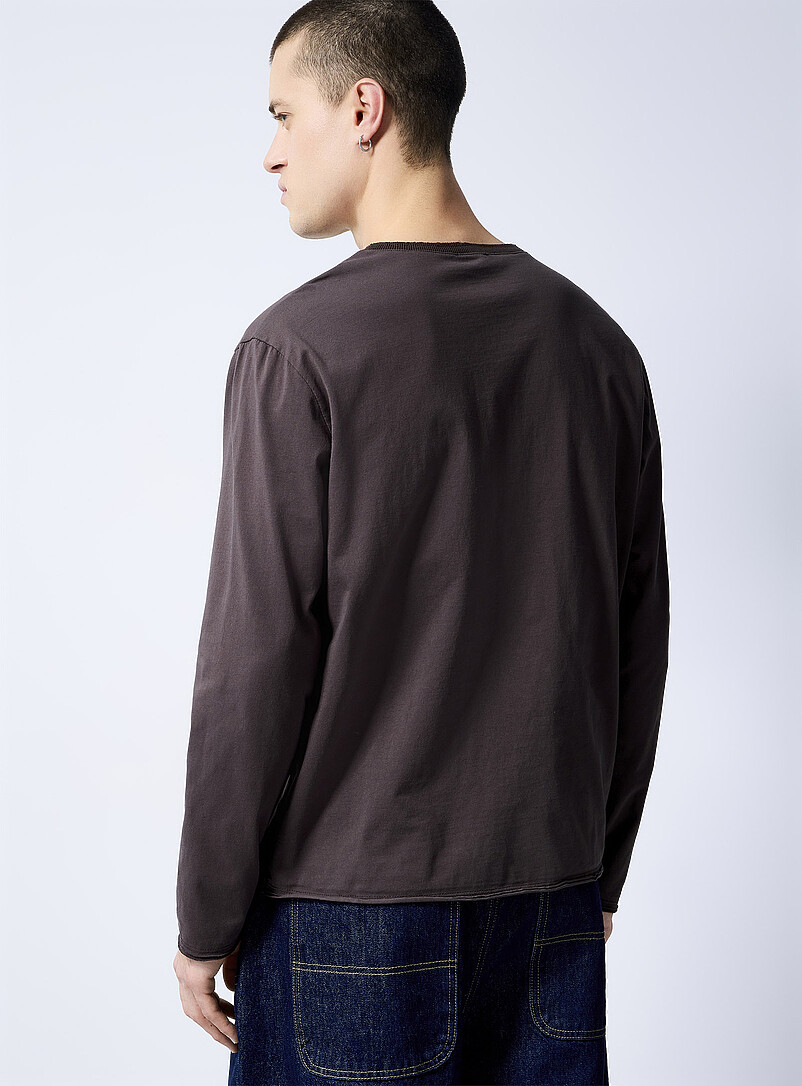 Cut-off Henley T-shirt | Imperial | Shop Men's Long Sleeve T