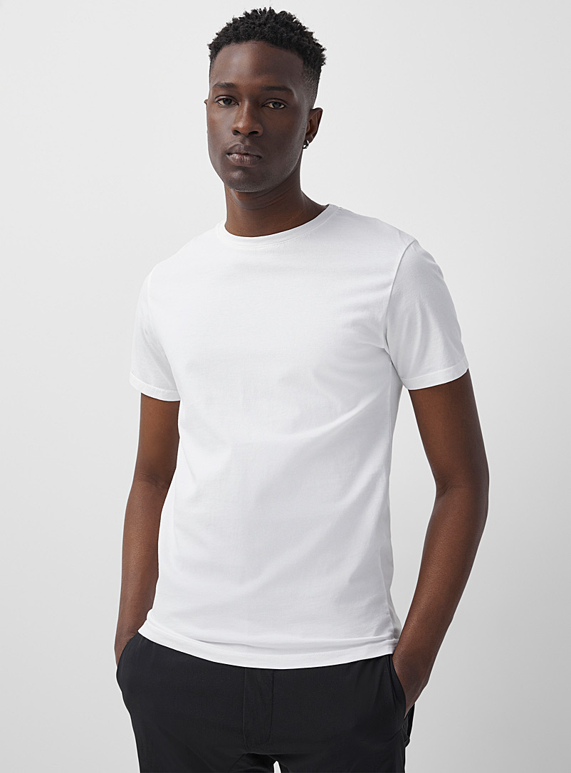 Imperial White Solid jersey T-shirt for men