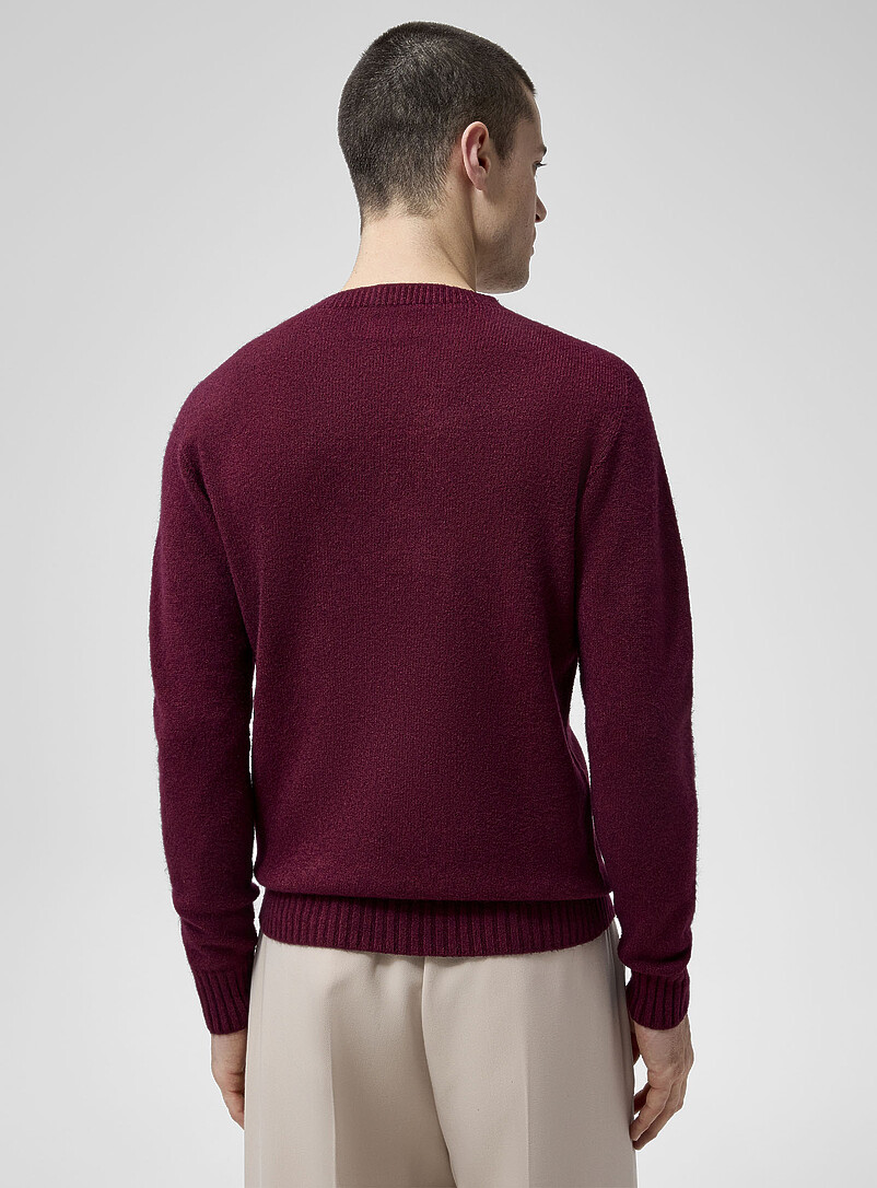 Burgundy knit sweater product image 3