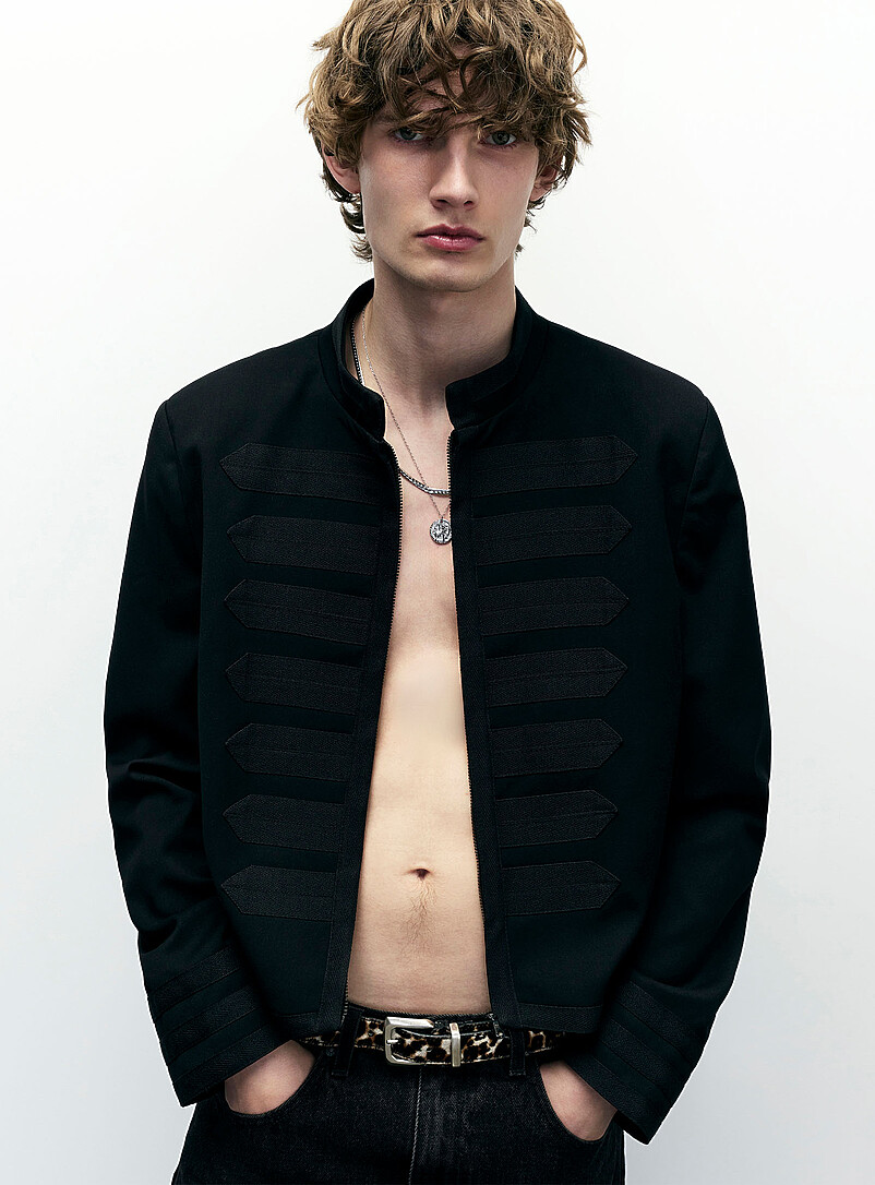 Toggle-Style Officer Jacket