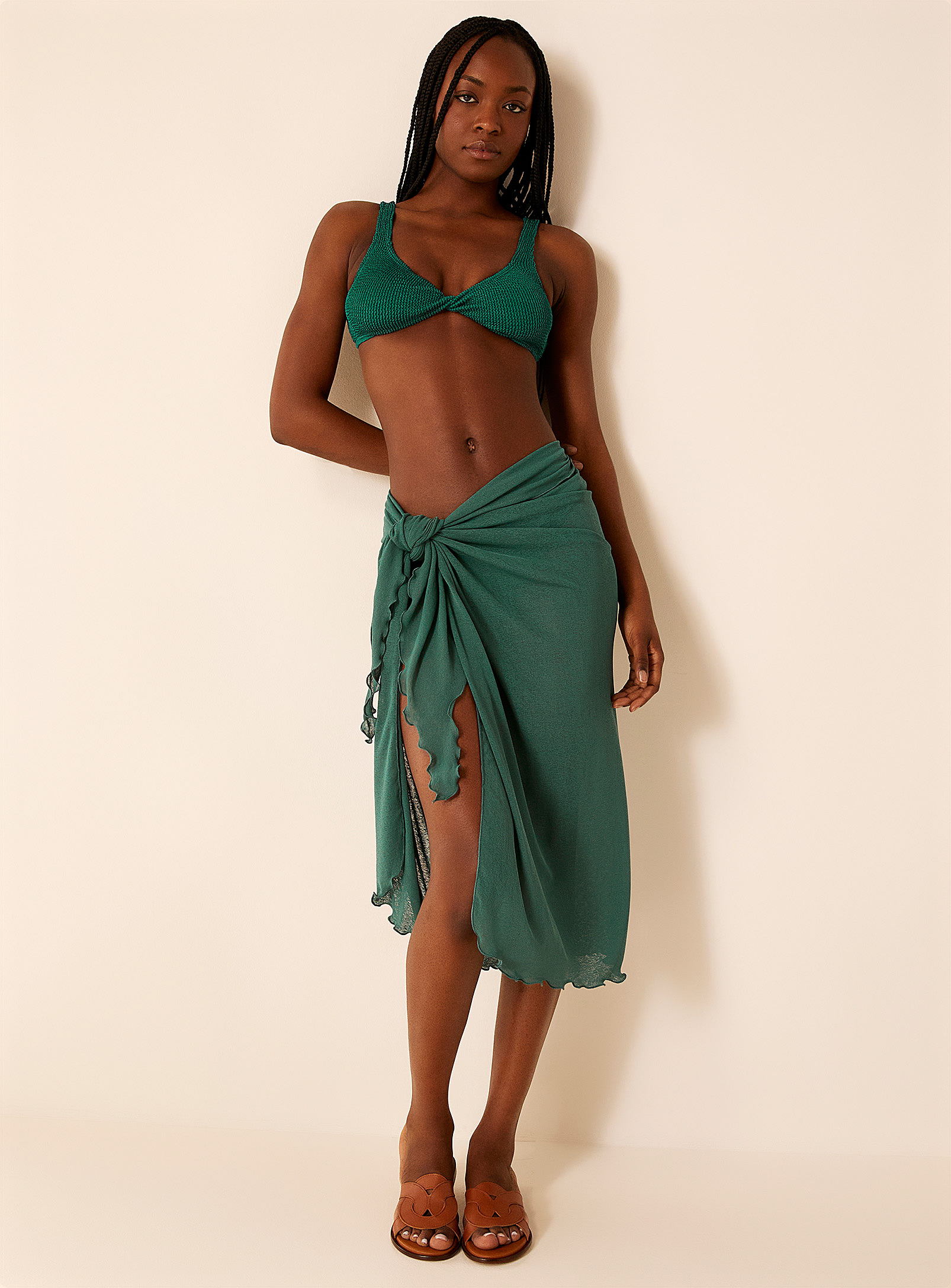 Cover Me Six-way Sarong In Green