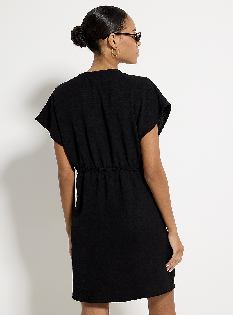 Plunging tie V-neck dress product image 3