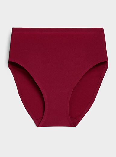 Chantelle: Le bikini taille haute &eacute;chancr&eacute; Soft Stretch Nylon Rouge framboise - Cerise pour femme