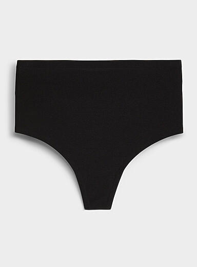 Le tanga taille haute soyeuse Soft Stretch Nylon