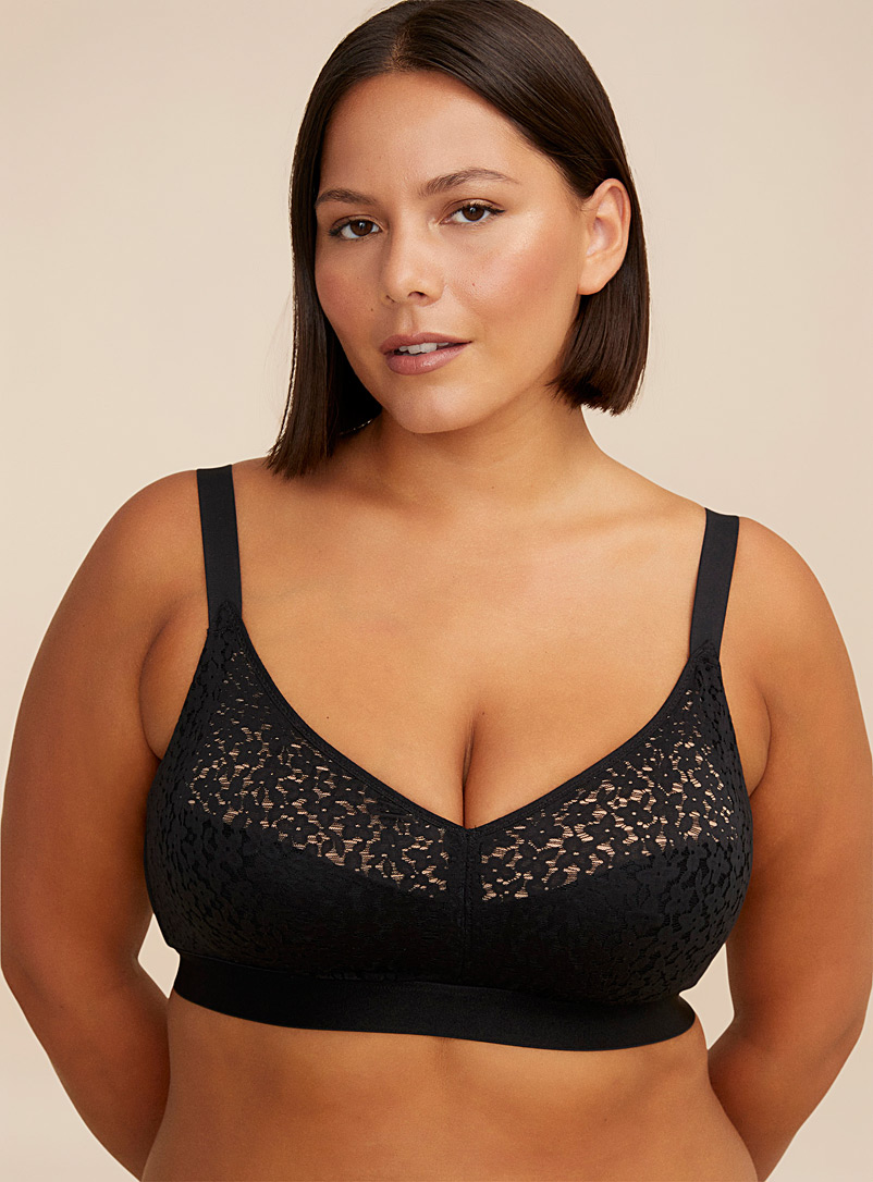 Chantelle Black Norah wireless bra Plus size for women