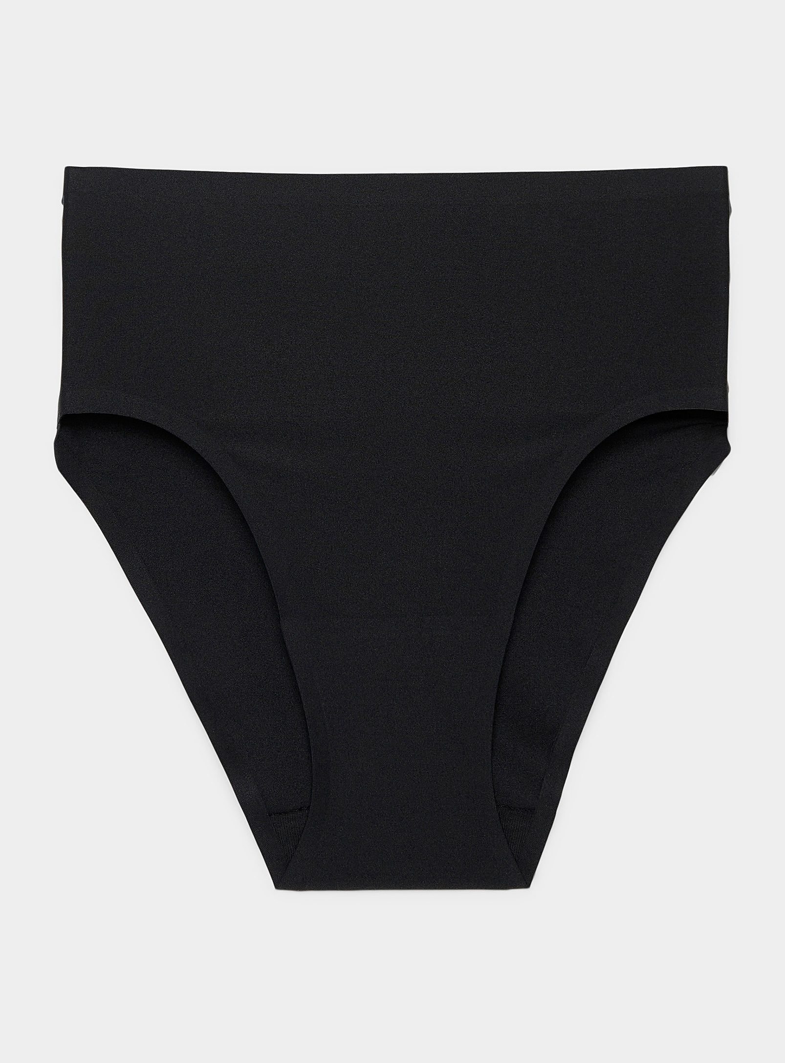 Chantelle Solid Microfibre High-rise Panty In Black
