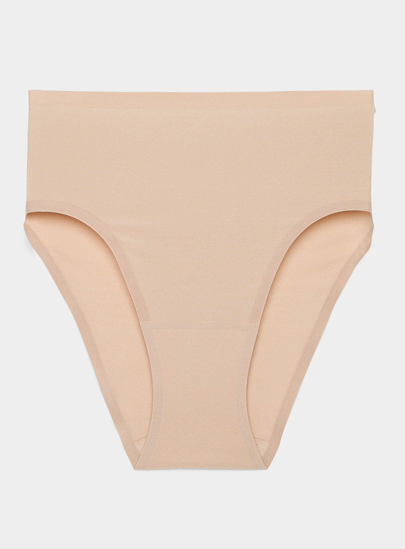 Chantelle Solid Microfibre High-rise Panty In Tan