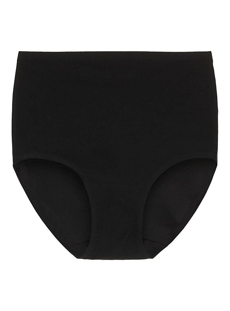 Soft Stretch Silky High-Waist Classic Hipster Nylon