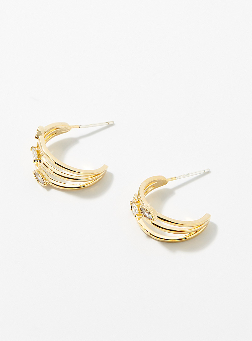 Simons Assorted Triple teardrop earrings for women