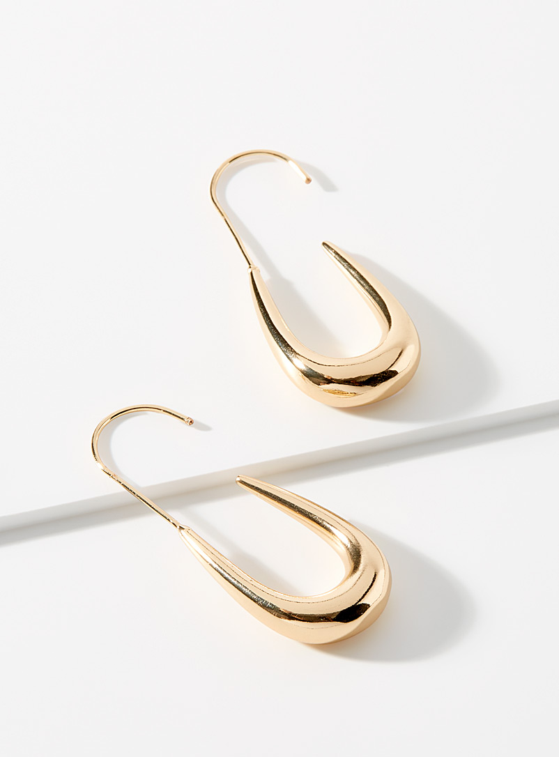 Simons Assorted Metallic hook earrings for women