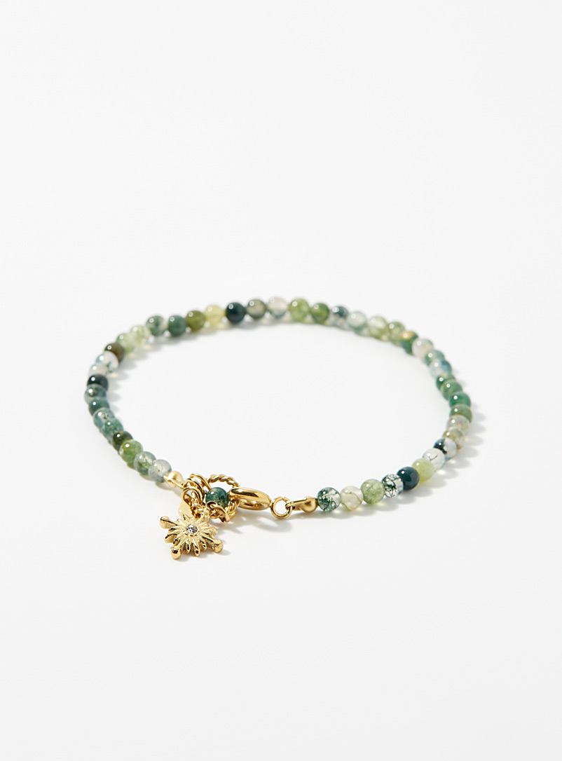 Simons Green Green bead bracelet for women