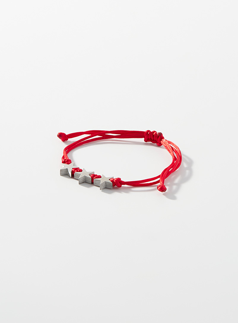 Le 31 Red Starry red cord bracelet for men