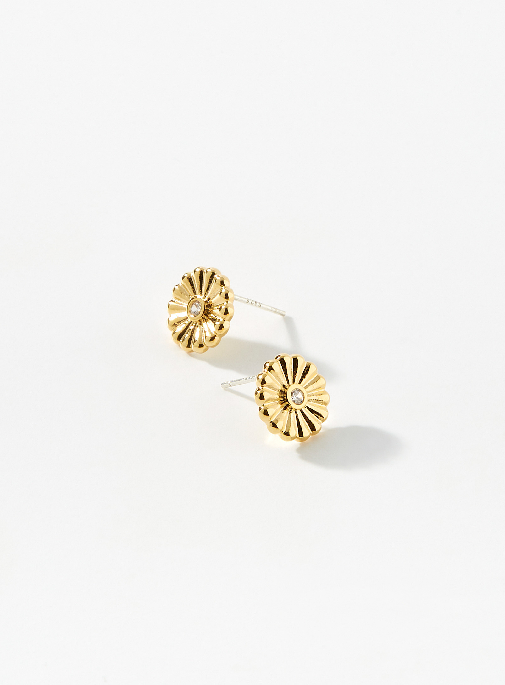 Simons - Women's Golden mini-flower earrings
