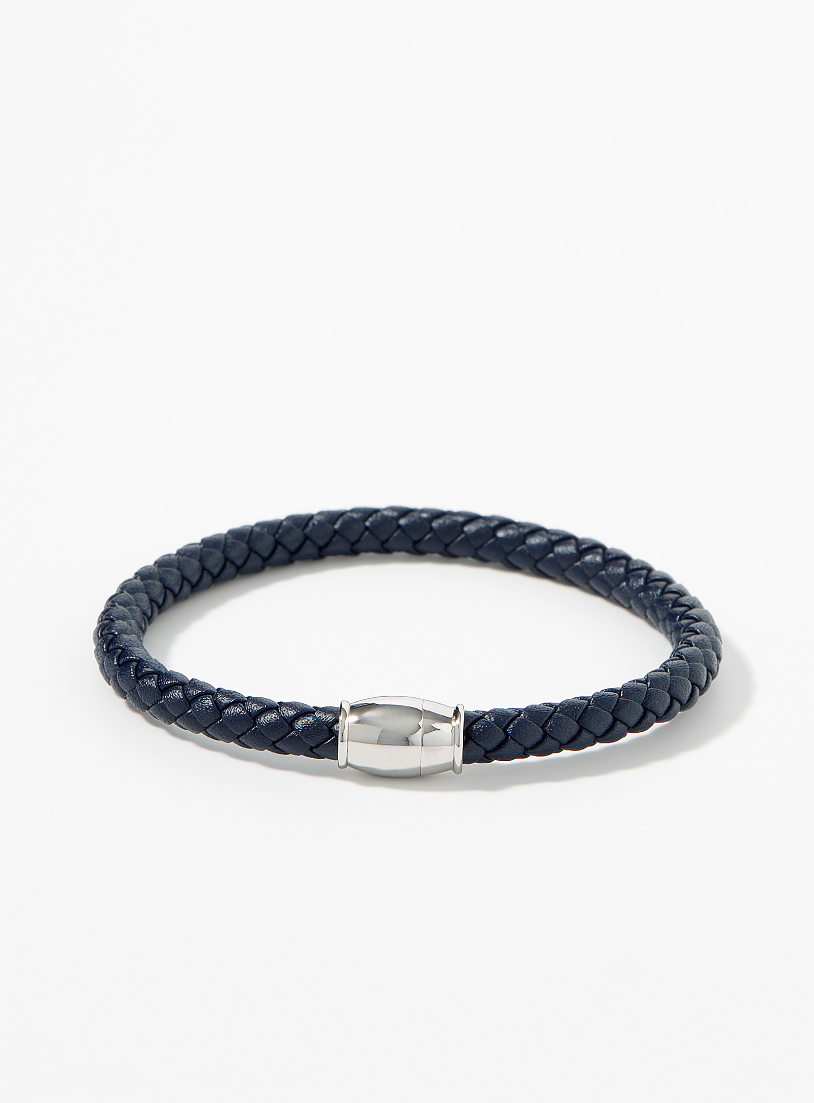 Le 31 Braided Leather Bracelet In Blue