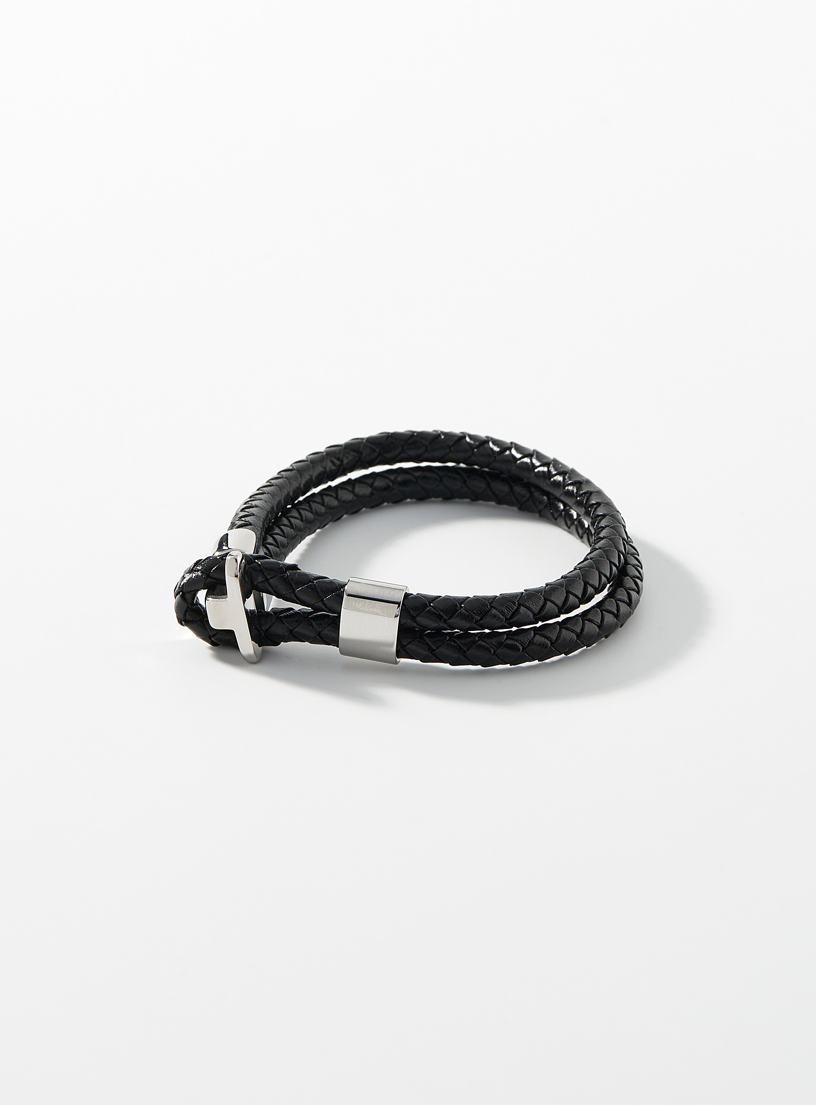Le 31 Crochet Braided Bracelet In Black