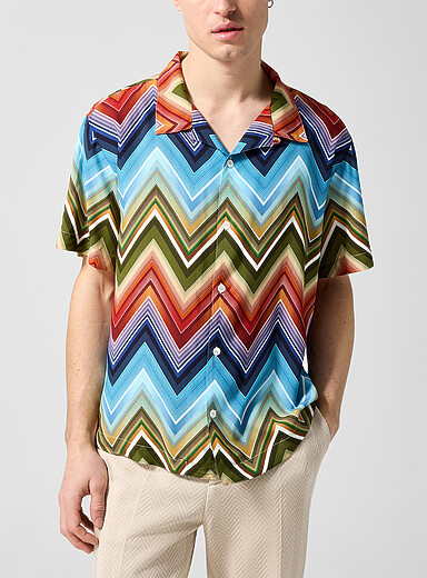 Missoni: La chemise cabana zigzag color&eacute; Assorti pour homme