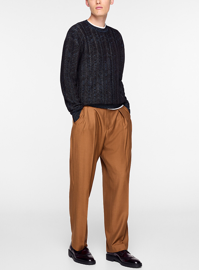 Openwork Lurex zigzag sweater product image (primary)