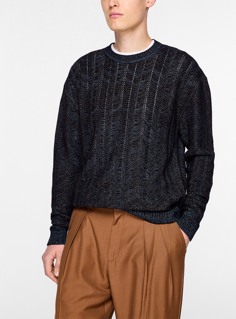 Openwork Lurex zigzag sweater product image 2
