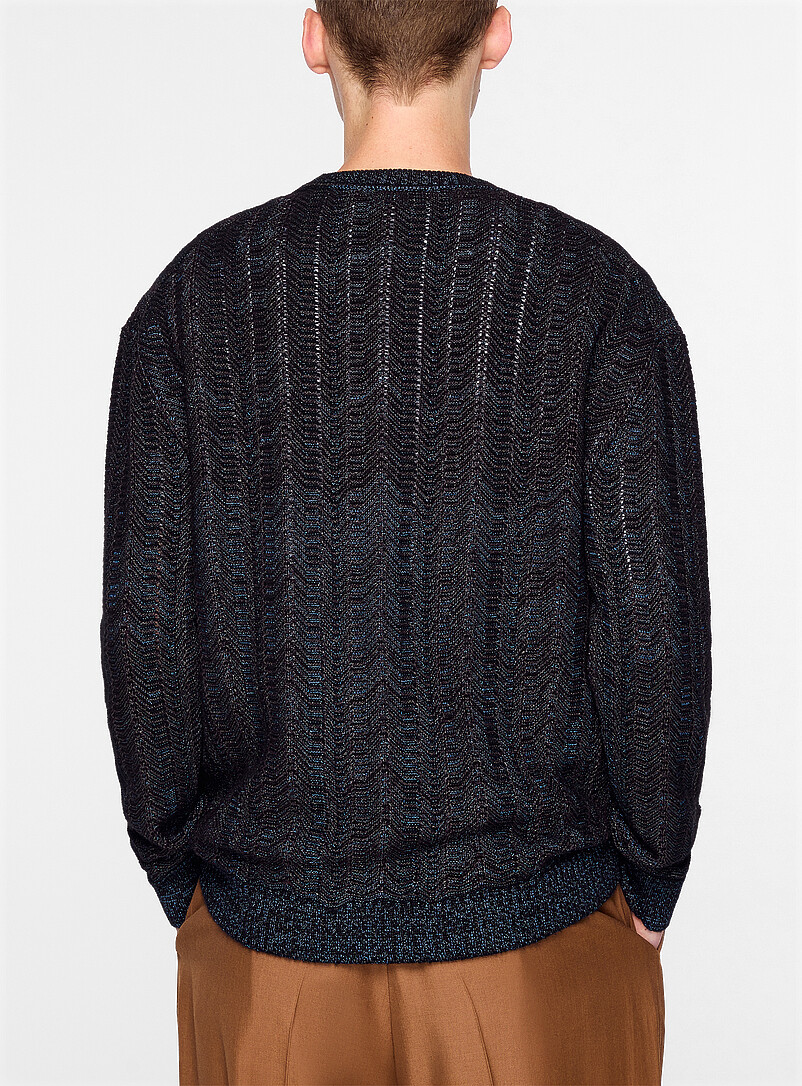 Openwork Lurex zigzag sweater product image 3