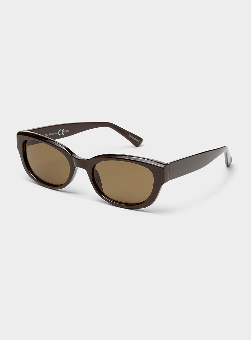 Simons Dusky Pink Solid translucent oval sunglasses for women