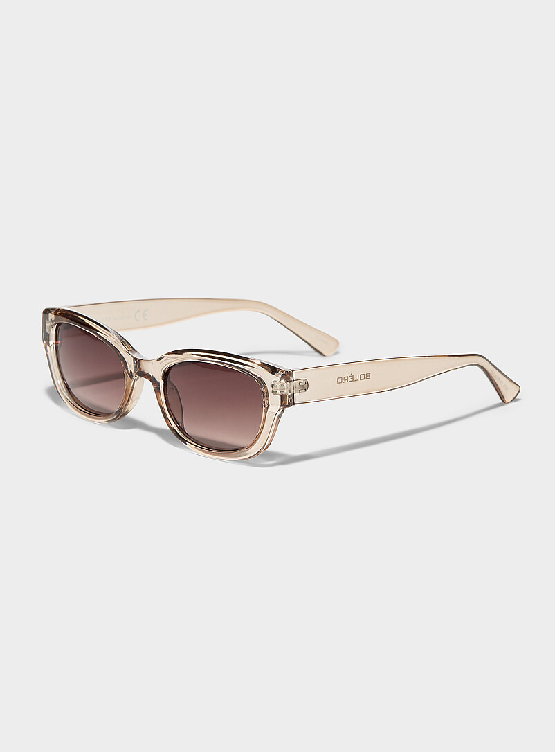 Simons Dusky Pink Solid translucent oval sunglasses for women