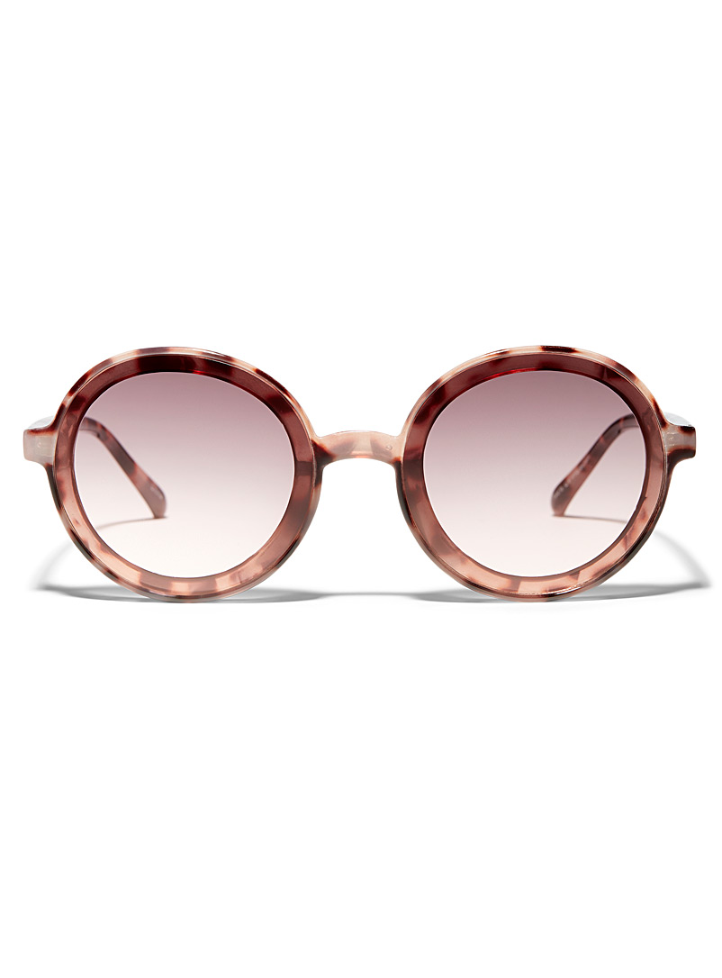 Simons: Les lunettes de soleil rondes surdimensionnées Brun moyen pour femme